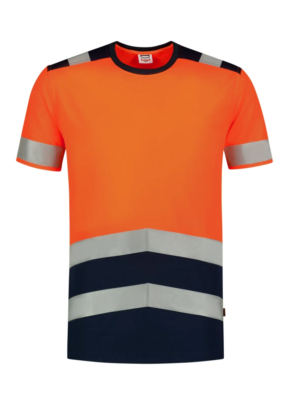 Tricou de lucru bicolor cu vizibilitate ridicată — echipament de protecție