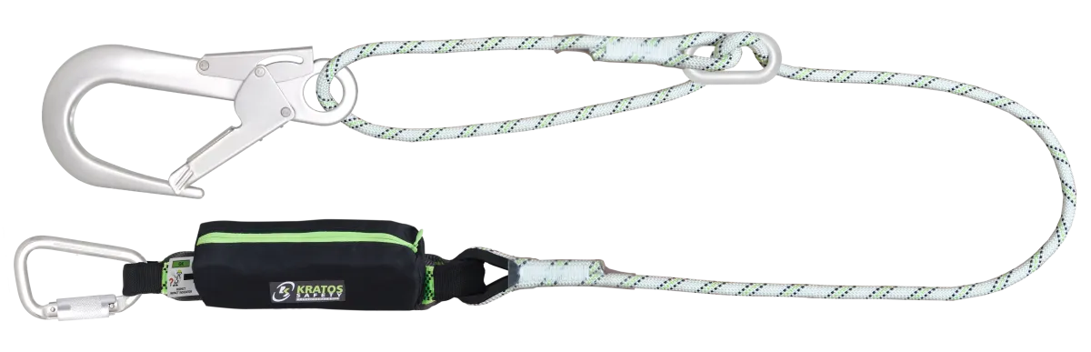CURIOZITATE - Șnur cu frânghie Kernmantle cu absorbție de energie, 2 m, cu inel de reglare