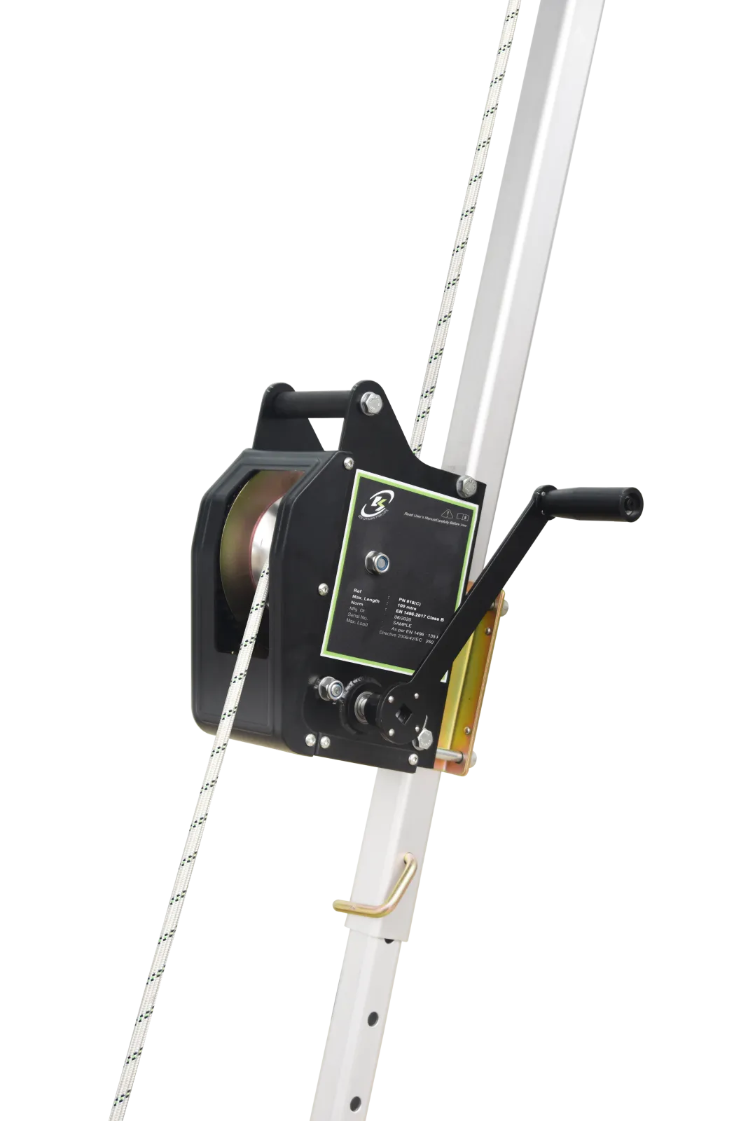 COLIN - Troliu cabestan pentru trepied, MultiSafeWay, EasySafeWay, a se utiliza cu cablu Kernmantle cu diametrul de 10,5 mm