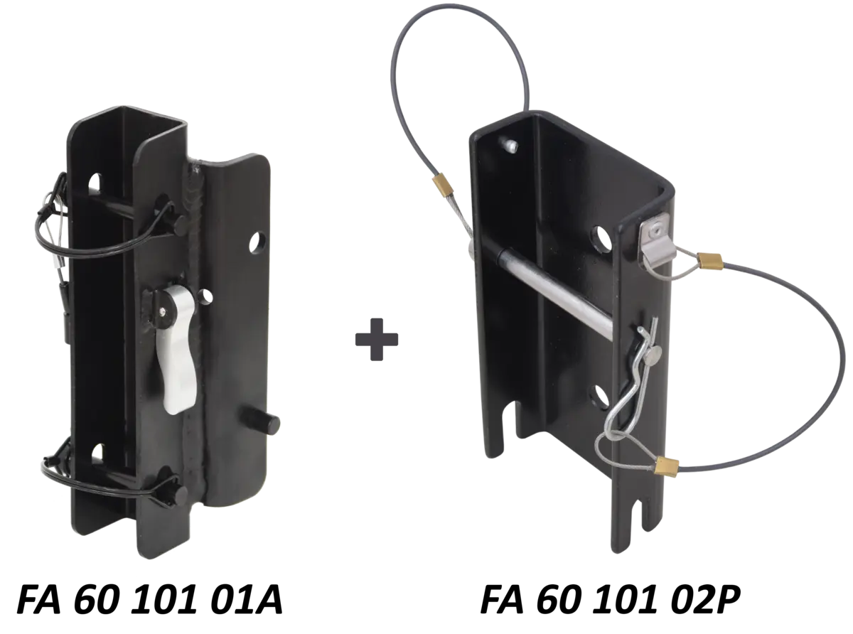 Universal adaptation plates set for installing the work and rescue winch on double head-mounted pulley Tripod
