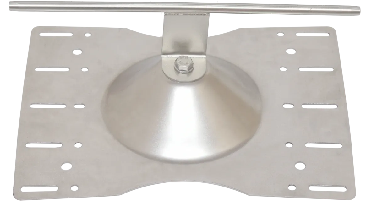 Placă de ancorare intermediară pentru curbură de colț pentru tablă de acoperiș trapezoidală (250-350 mm)