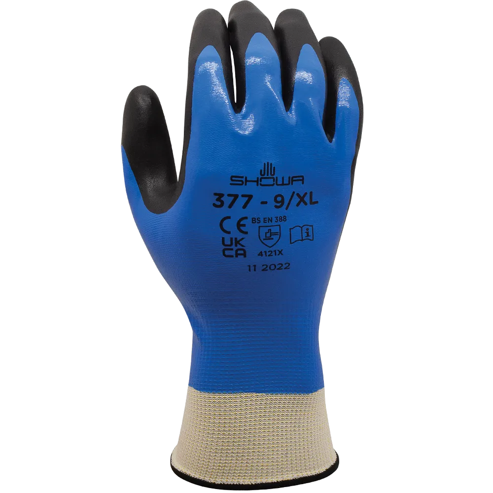 Manusi de protectie mecanica Nitrile Foam Grip T categoria II, Showa, art.C389