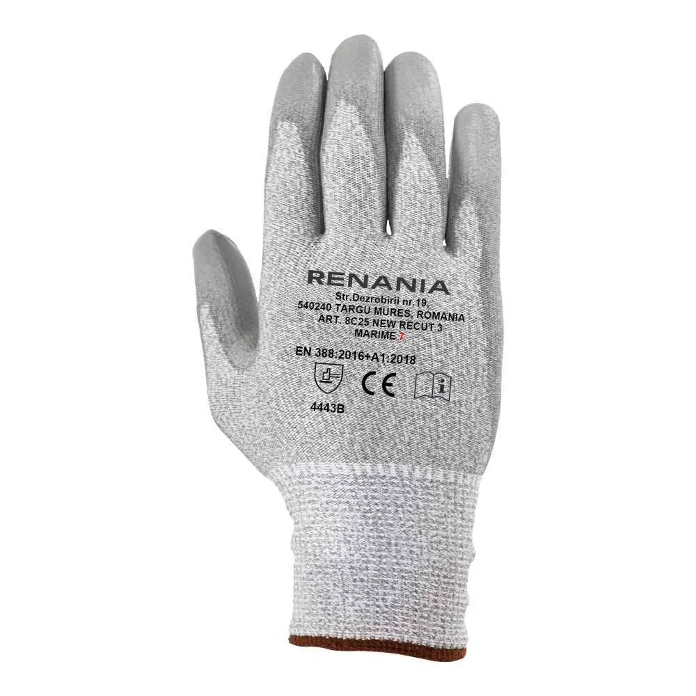 Manusi protectie mecanica NEW RECUT 3, categoria II, Renania, art. 8C25