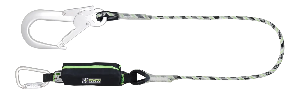 CURIOSITY-S - Șnur cu absorbție de energie din frânghie kernmantle cu conectori din aluminiu, lungime 1,50 m