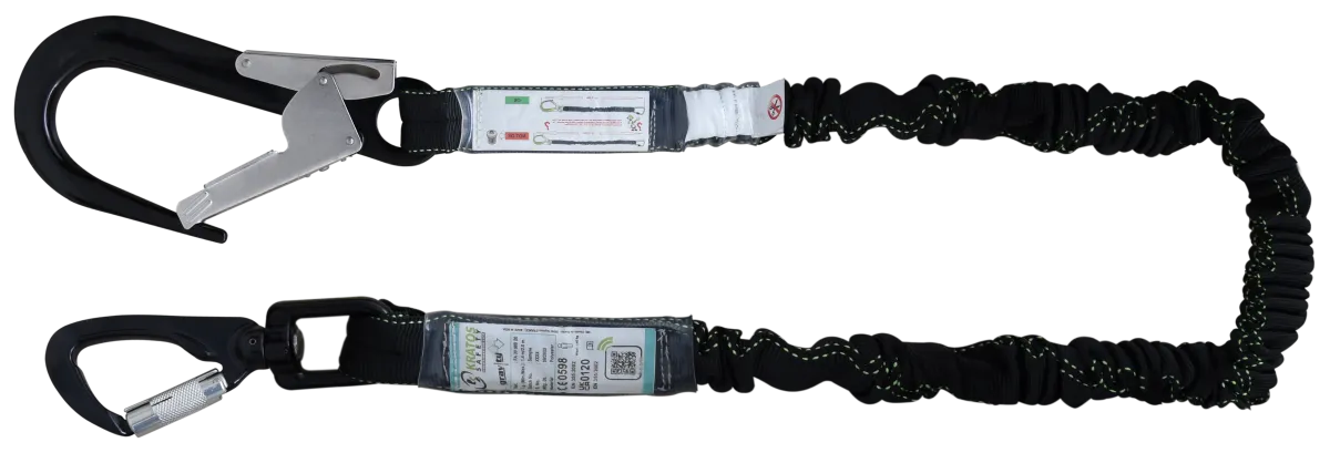 GRAVITY-S - Lonjă extensibilă de 2 m cu absorbitor de energie integrat în lonjă