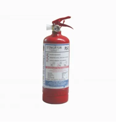 Stingator cu pulbere tip P1-E — echipament de protecție