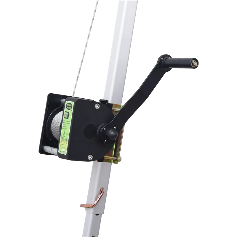 ARGO - Troliu de salvare și lucru, cablu din oțel inoxidabil lungime 20 m, pentru Tripod, MultiSafeWay și EasySafeWay
