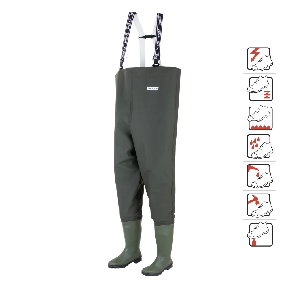 Cizme de lucru incorporate tip pantalon Danubio, art.A410