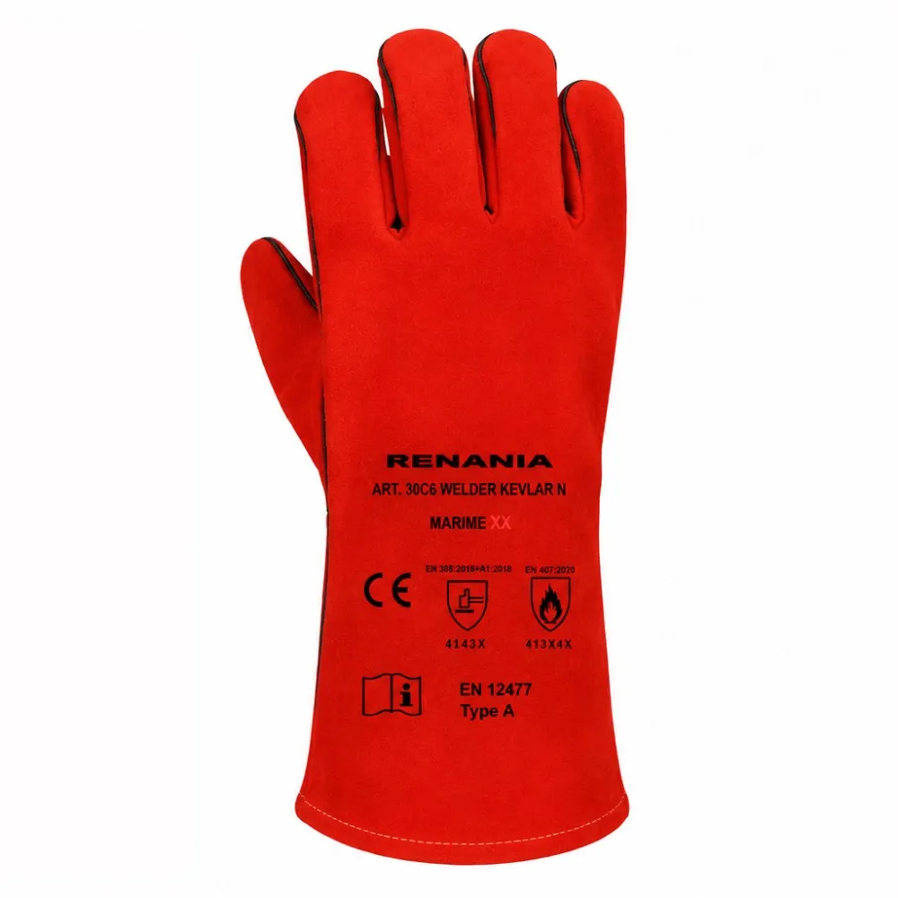 Manusi sudura Welder Kevlar N categoria II, Renania, art.30C6