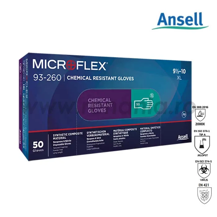Manusi de unica folosinta Microflex categoria III, art.C658