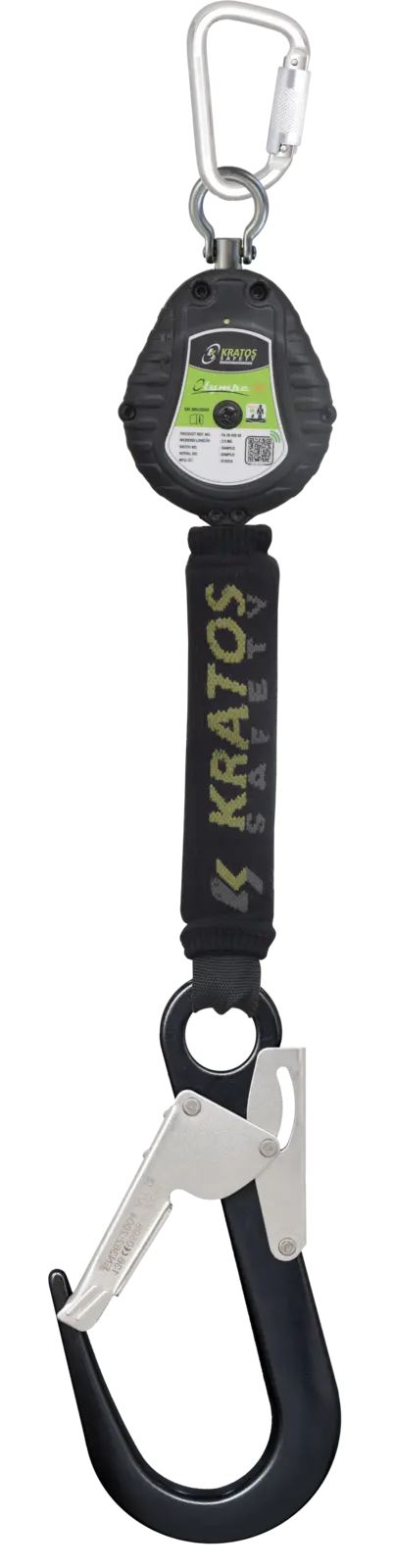 Olympe-S2, Retractable fall arrester with polymer casing and webbing lanyard Lg.2m