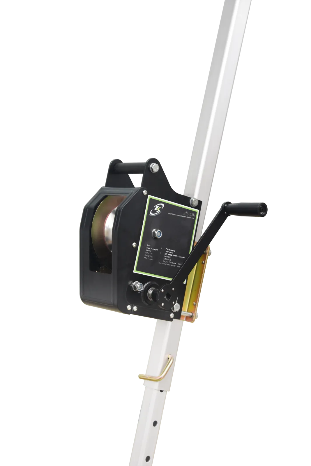 COLIN - Troliu cabestan pentru trepied, MultiSafeWay, EasySafeWay, a se utiliza cu cablu Kernmantle cu diametrul de 10,5 mm