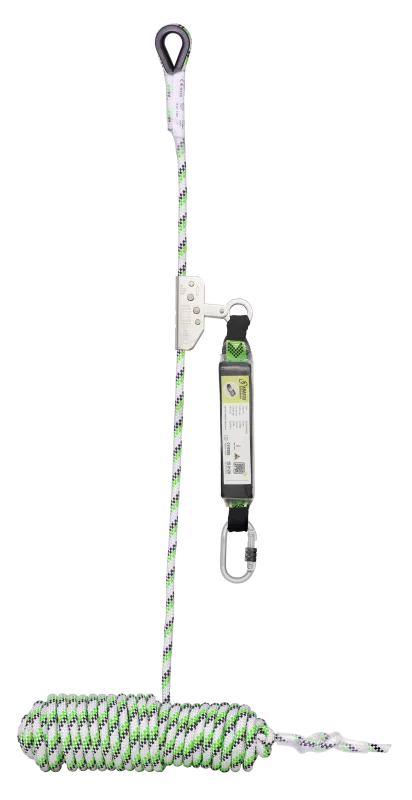 NIRO-S, Opritor de cădere glisant pe coardă kernmantle de 20 m, cu absorbitor de energie