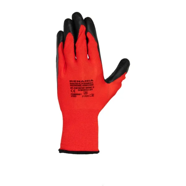 Manusi de protectie tricotate din poliester impregant cu latex FireFort, art.4C30