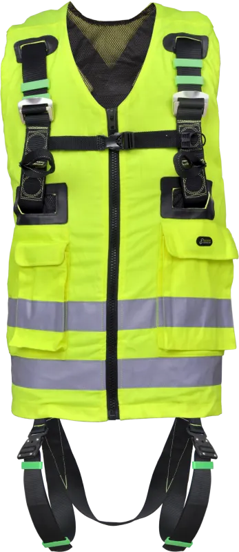REFLEX 1, Ham complet cu vestă de lucru galbenă de înaltă vizibilitate