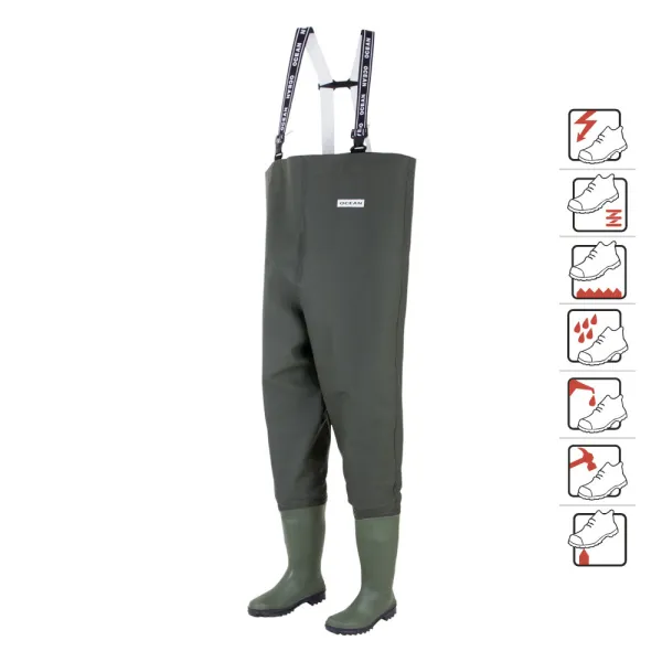 Pantaloni de protectie cu cizme S5 integrate Danubio, art.A412