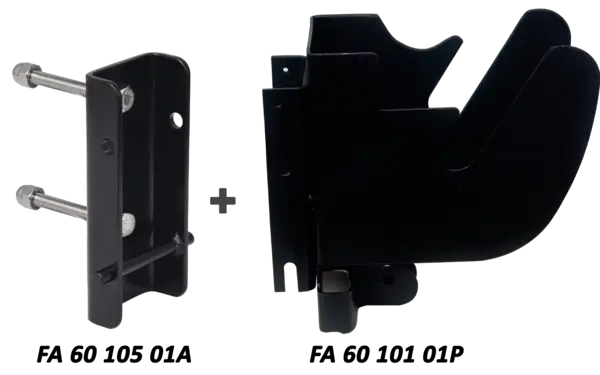 EASYSAFEWAY 1 - Universal mounting brackets set for retractable fall arresters with integrated rescue winch