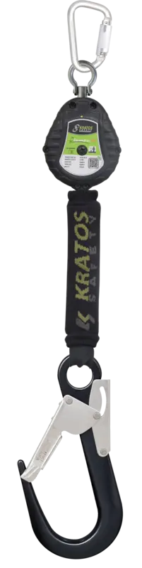 Olympe-S2, Retractable fall arrester with polymer casing and webbing lanyard Lg.2m