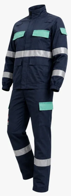 Costum de protectie multinorm, tip “Nomex”, Helios – Ignifugat, antistatic, antichimic, antiarc — echipament de protecție